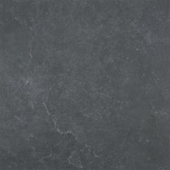 Detailed close-up of Amalfi Antracite porcelain tile showing the realistic natural stone veining and smooth matt texture.